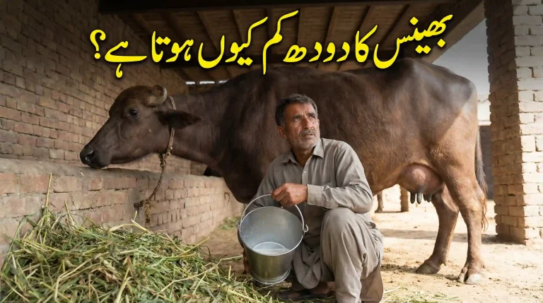 bhains ka doodh kam kyun hota hai dairy farm buffalo milk decrease reasons Pakistan guide