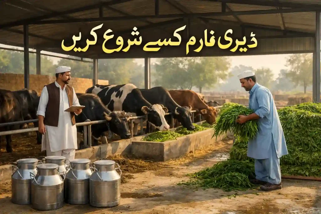 dairy farm kaise shuru karein Pakistan complete guide chhota dairy business setup aur tarika