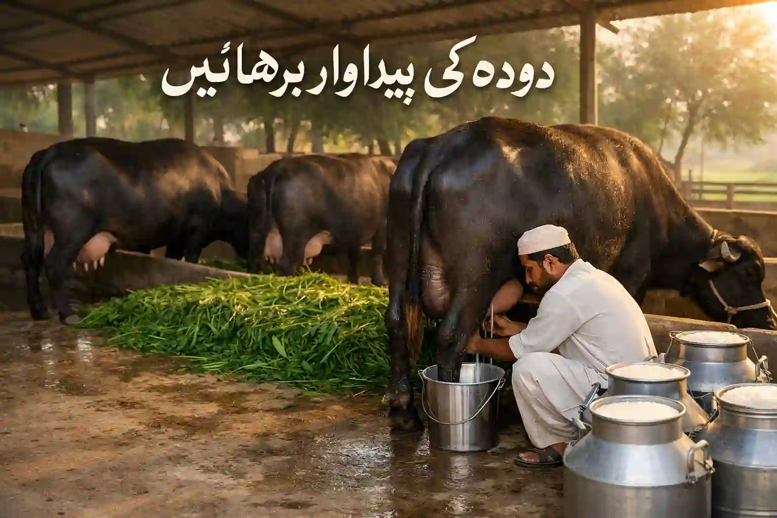 doodh ki pedawar barhane ka tareeqa Pakistan dairy farming milk production increase guide